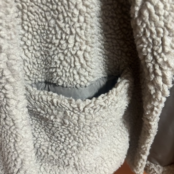 Beige teddy coat - Picture 3 of 6